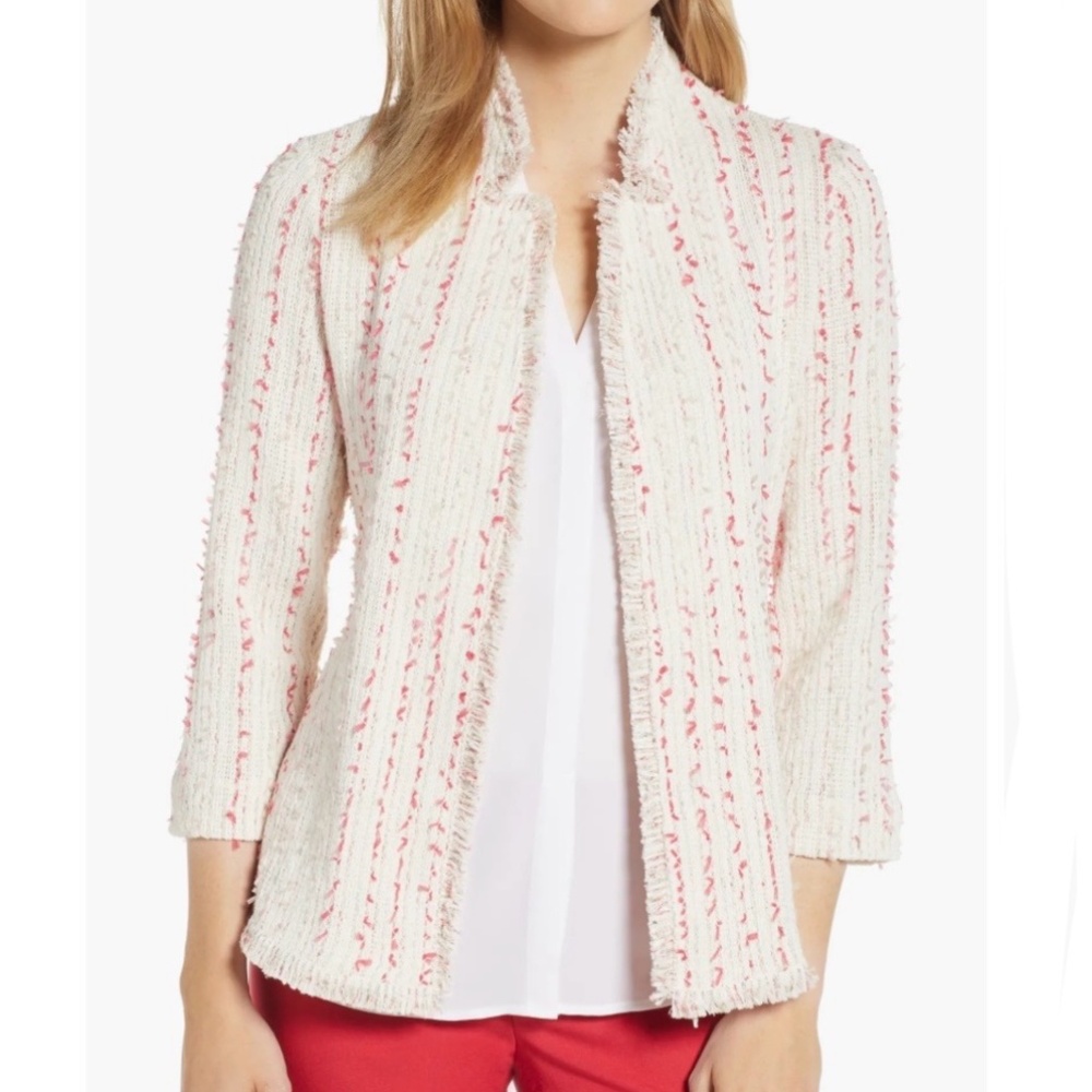 NIC + ZOE Spring Fringe Tweed Jacket - PM